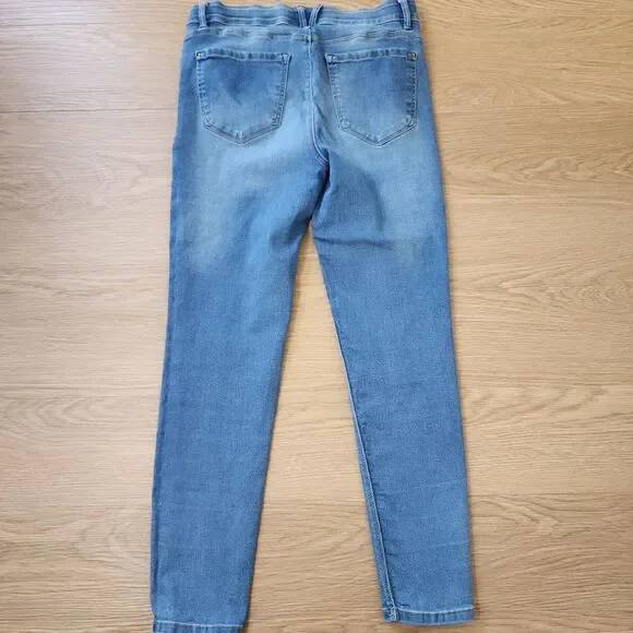 Curve Appeal Jeans Women 8 Blue Skinny Mid Rise Medium Wash Stretchy Denim 29x27 - Picture 2 of 11